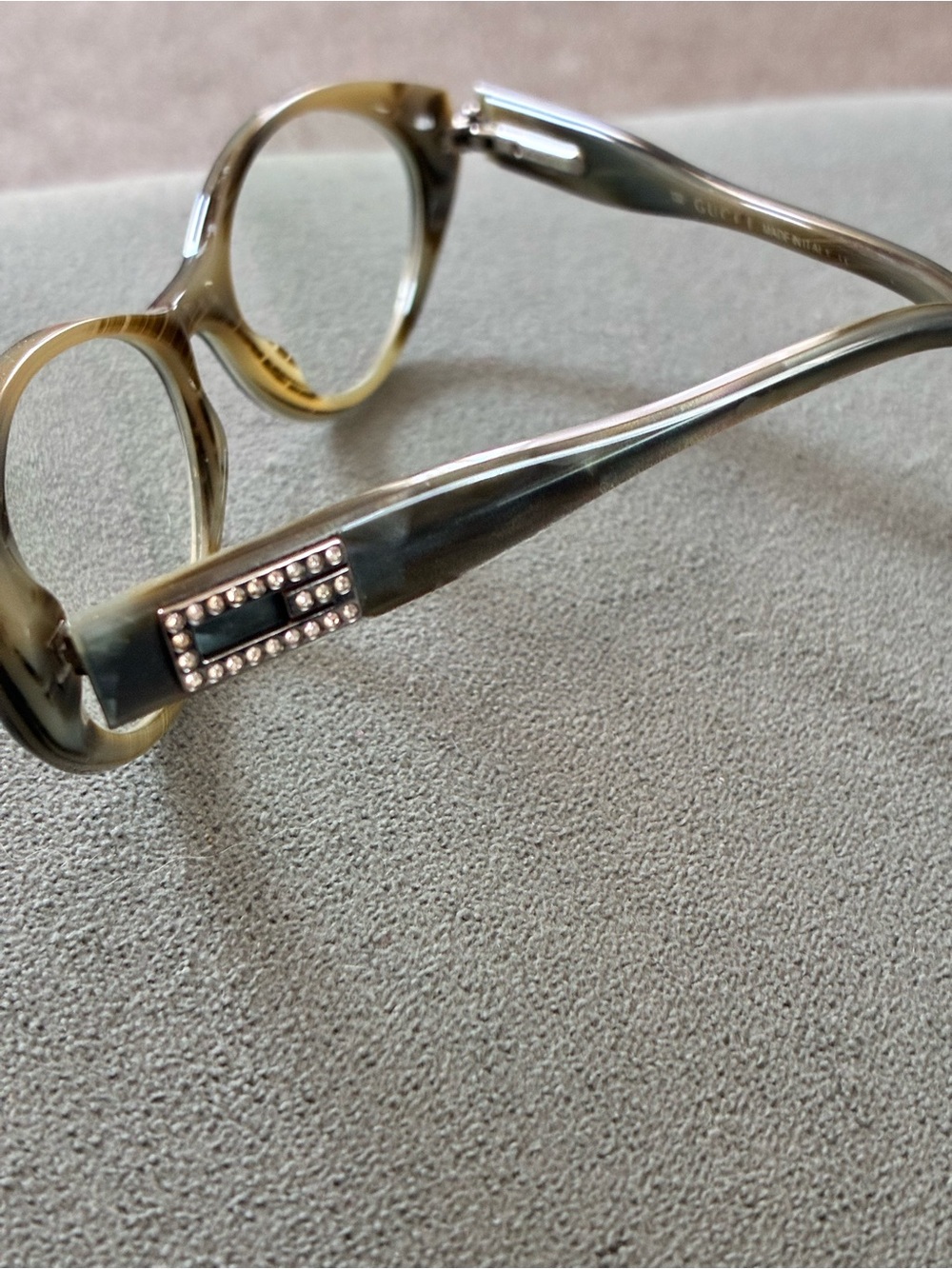 Gucci Glasses with Crystal 'G' Accent